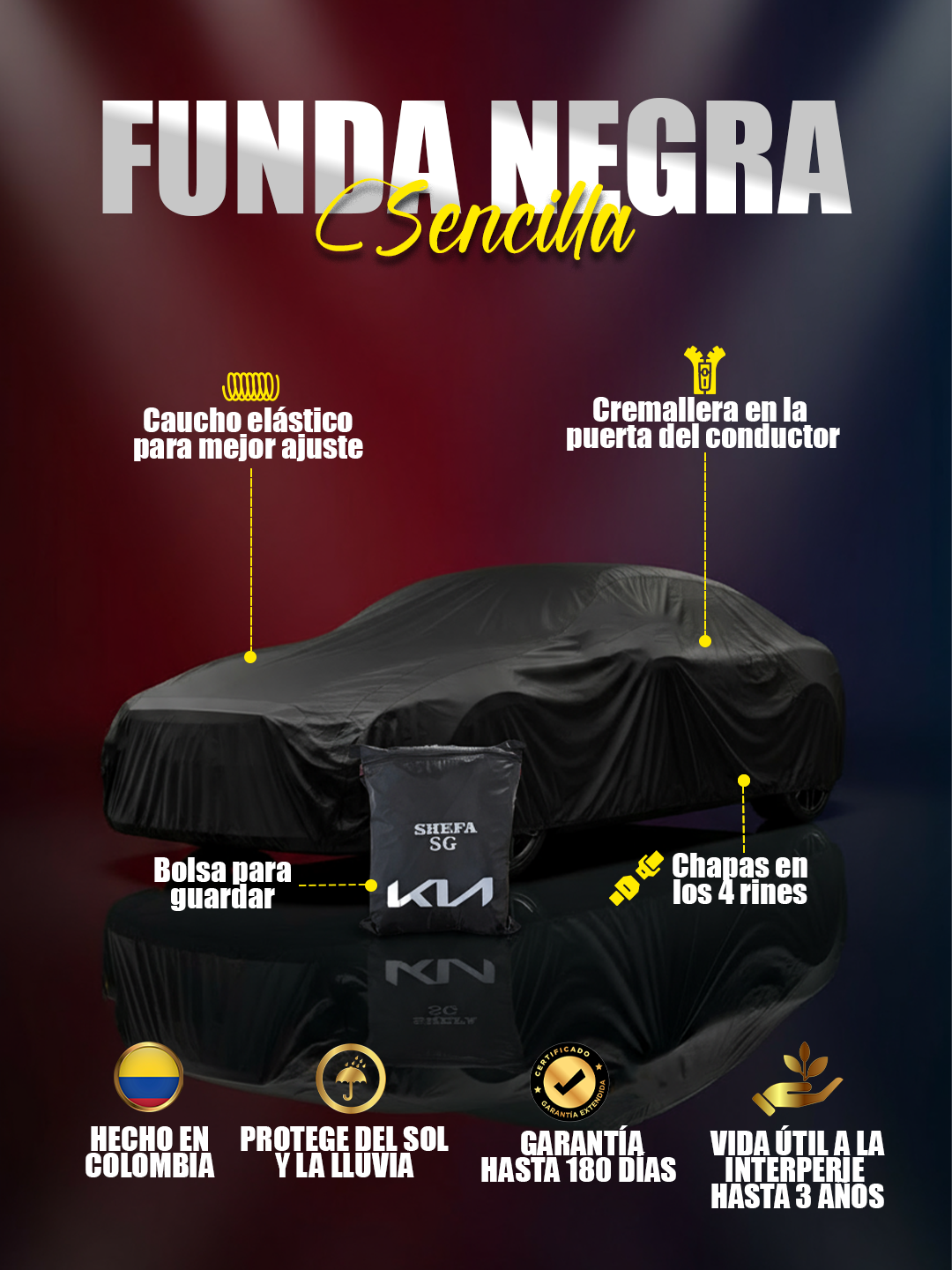 Pijama negra sencilla co